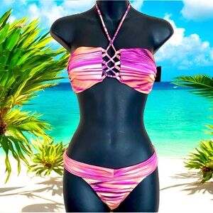 NWT VICTORIA SECRET BANDEAU BIKINI SET